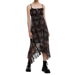 Hot Topic Cosmic Aura Celestial Skull Mesh Dress Size S